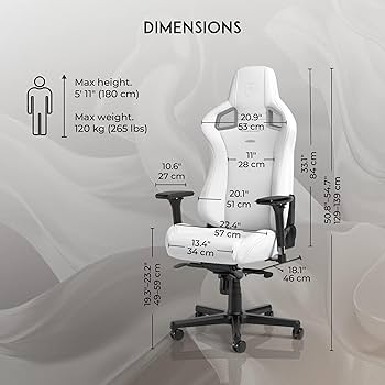 Amazon.com: noblechairs Epic Gaming Chair - White Edition : Home